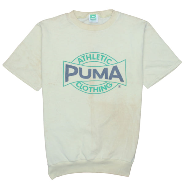 Puma 90's Spellout Short Sleeves T Shirt Medium Beige Cream