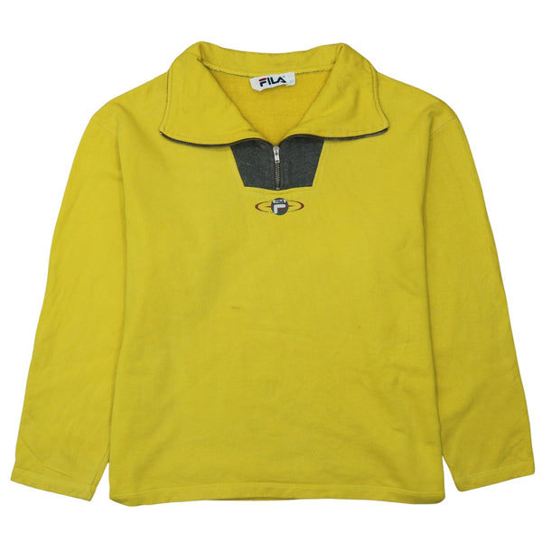 Fila 90's Lightweight Quarter Zip Men's Sweatshirt XL Yellow