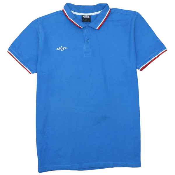 Vintage Umbro 90's Men's XLarge Blue Polo Shirt