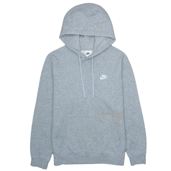 Authentic 90's Nike Swoosh Pullover Hoodie - Small, Grey