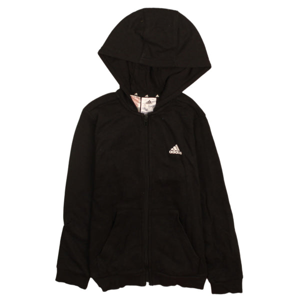Adidas Black Full Zip Hoodie Women's S Vintage Sport Sweatshirt