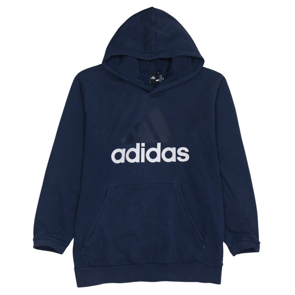 Adidas 90's Spellout Pullover Hoodie XXLarge (2XL) Navy Blue