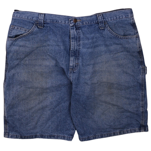 Wrangler 90s Men's Baggy Chino Shorts Size 40 Blue Vintage Style