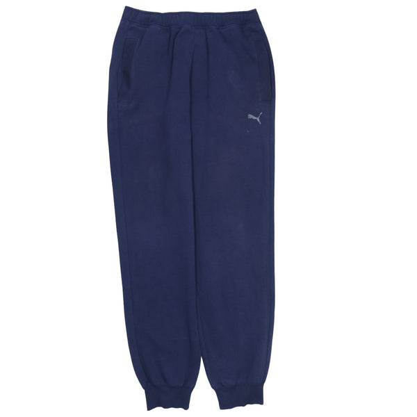 Puma 90's Rib Cuff Casual Joggers / Sweatpants Medium Navy Blue
