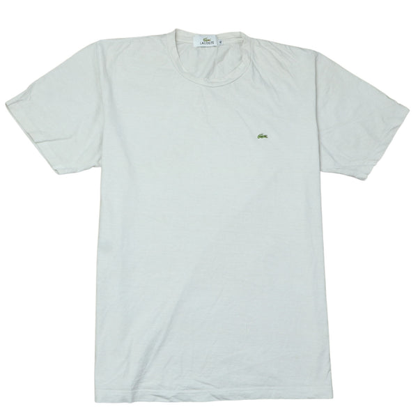 Lacoste Vintage 90s Crew Neck T-Shirt Women's XLarge White Short Sleeve