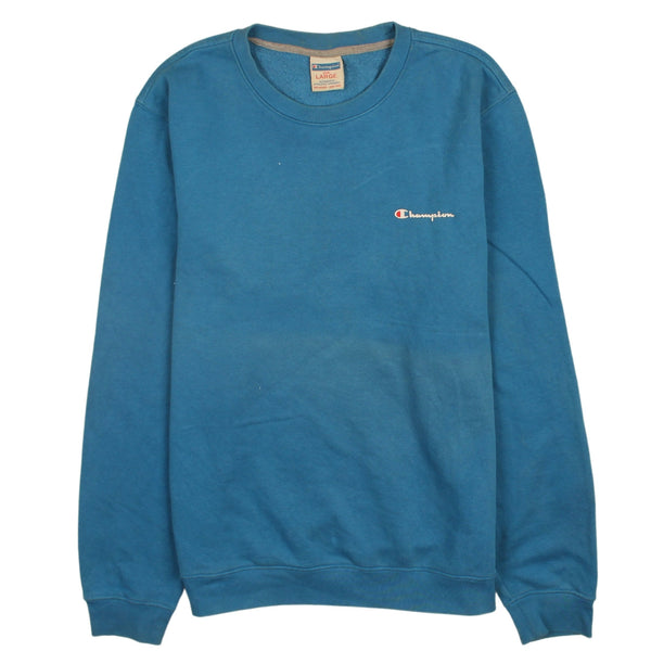 Vintage Champion 90's Blue Heavyweight Crew Neck Sweatshirt Large