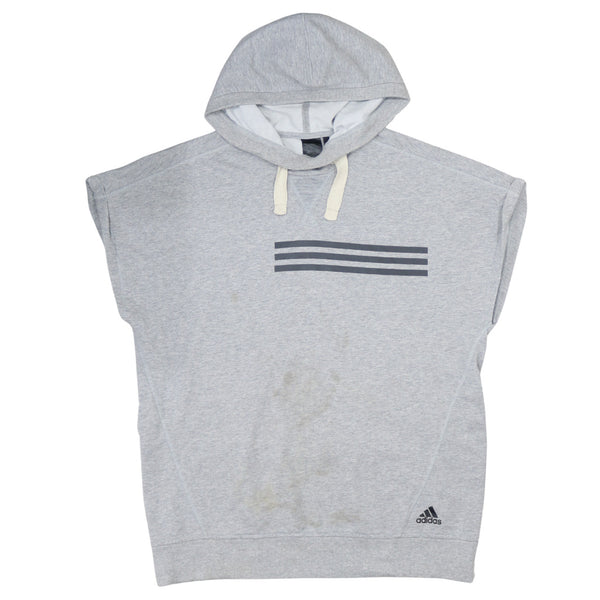 Adidas Men's Medium Grey 90's Vest Sleeveless Pullover Gilet