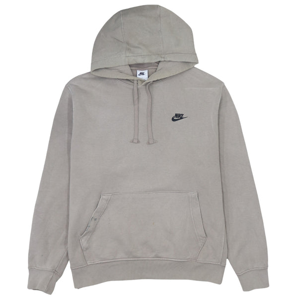 Nike 90's Beige Cream Swoosh Pullover Hoodie Large