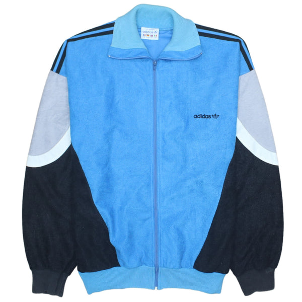 Adidas 90's Blue Lightweight Full Zip Sweatshirt Medium