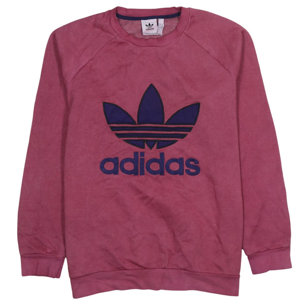 Adidas 90's Spellout Crew Neck Sweatshirt Large Red