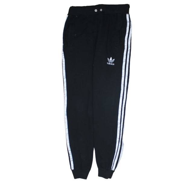 Adidas 90's 3 Stripes Casual Joggers / Sweatpants 28 Black