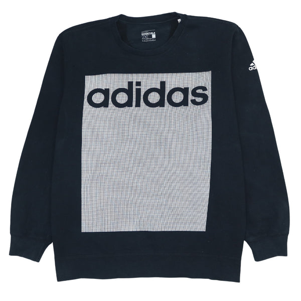 Adidas 90's Spellout Crew Neck Sweatshirt XXLarge (2XL) Black