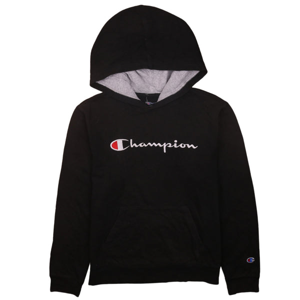 Champion Vintage 90's Black Spellout Pullover Women's XLarge Hoodie