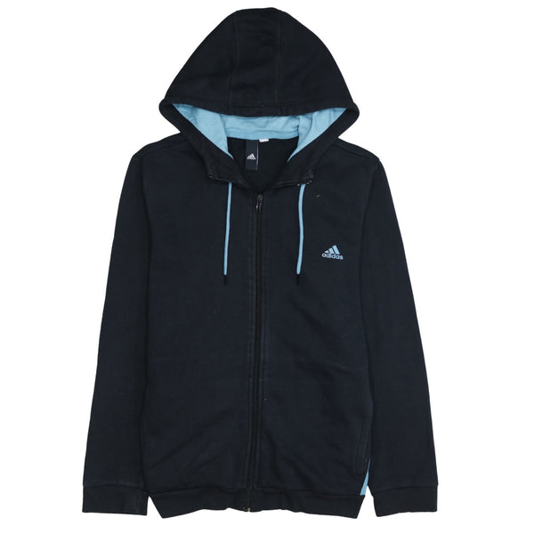 Adidas 90's Lightweight Full Zip Up Hoodie Medium  Black