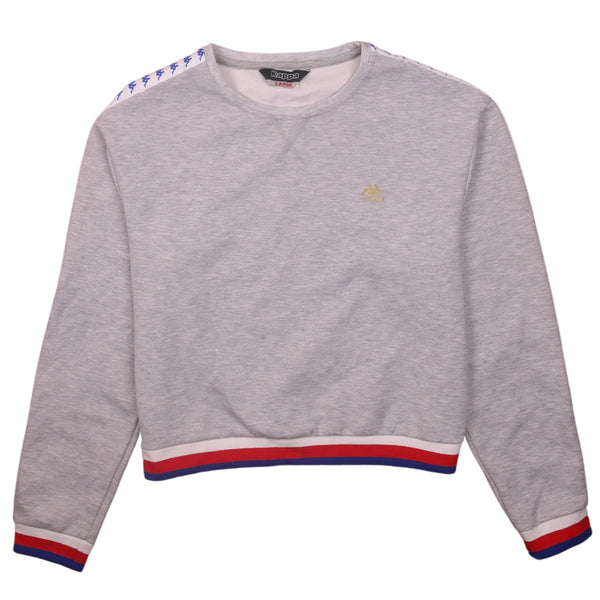 Kappa 90's Heavyweight Crew Neck Sweatshirt Large Grey