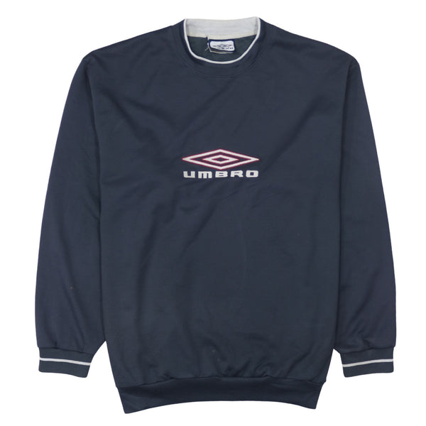 Umbro 90's Spellout Crew Neck Sweatshirt XLarge Black