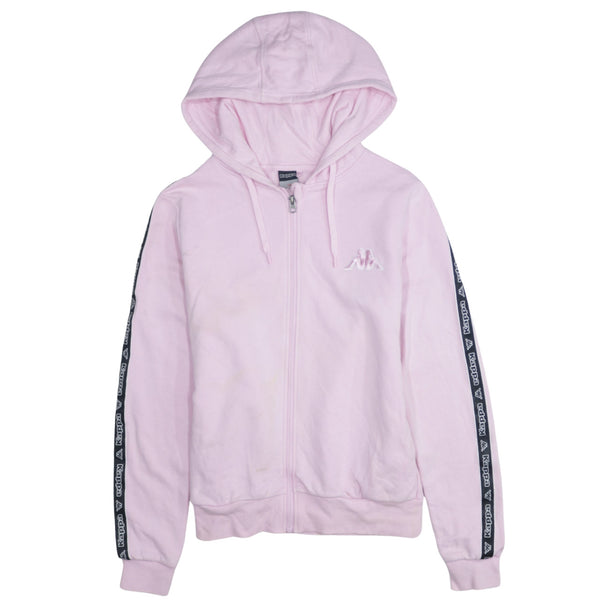 Kappa 90's Lightweight Full Zip Up Hoodie Medium  Pink