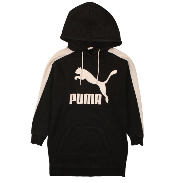 Puma Vintage 90's Black Spellout Pullover Hoodie Men's XSmall