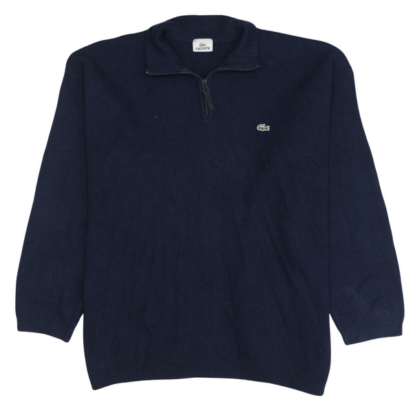 Lacoste 90's Lightweight Quarter Zip Sweatshirt XXLarge  Navy Blue