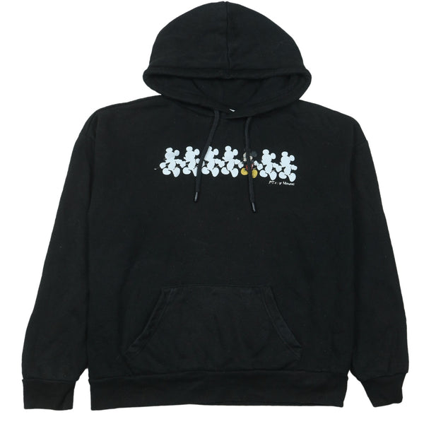 Vintage Disney 90's Nostalgic Mickey Mouse Pullover Hoodie XS Black