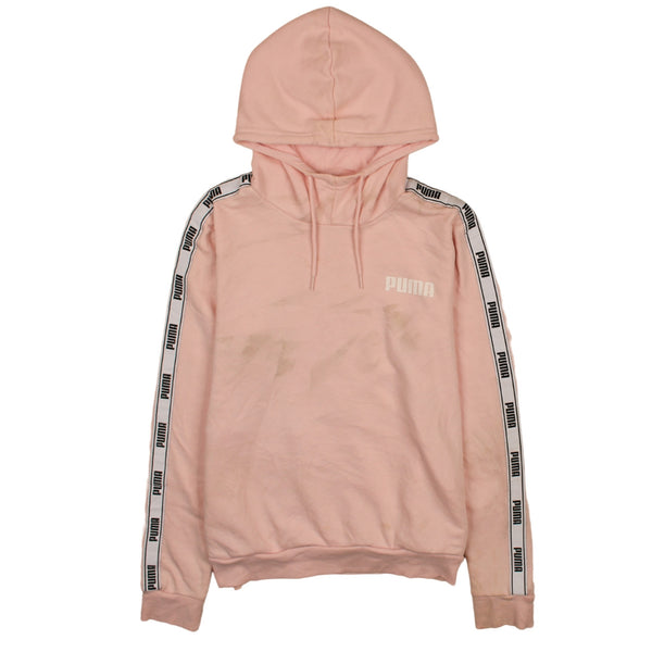 Puma 90s Pink Pullover Hoodie Men's Medium Vintage B Grade Stains
