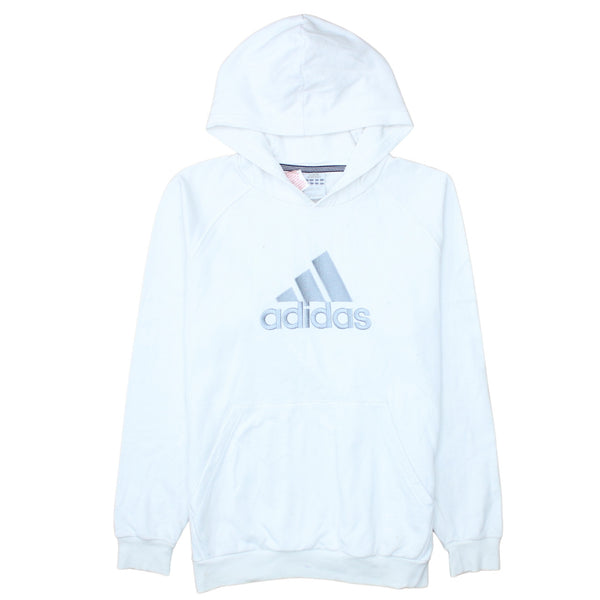 Adidas 90's Spellout Pullover Hoodie XLarge White