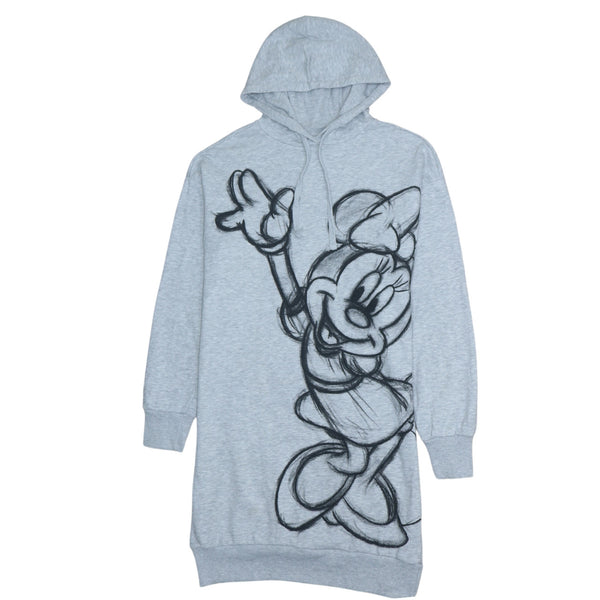 Vintage Disney 90's Mickey Mouse Grey Hoodie Small