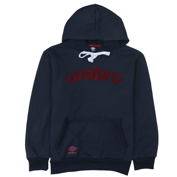 Umbro 90's Spellout Pullover Hoodie XXLarge (2XL) Navy Blue