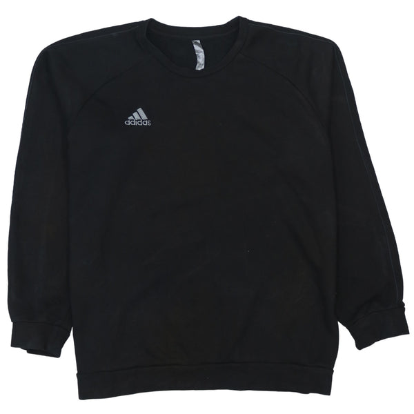 Adidas Vintage 90's Black Crew Neck Sweatshirt XLarge