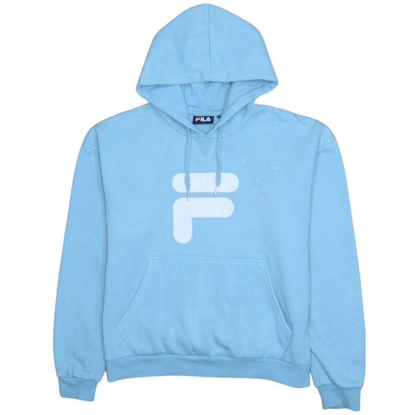 Fila 90's Drawstring Pockets Pullover Hoodie XSmall Blue