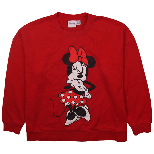 Vintage 90s Disney Red Minnie Mouse Crew Neck Sweatshirt XL