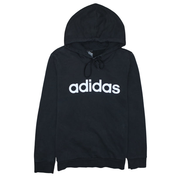 Adidas 90's Spellout Pullover Hoodie Medium Black