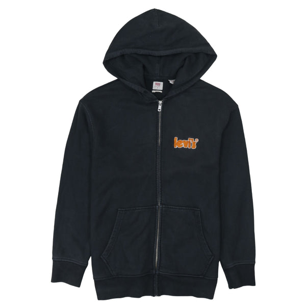 Levi's 90's Lightweight Full Zip Up Hoodie Small Black