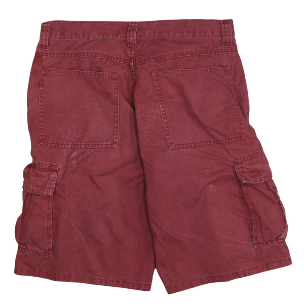 Wrangler 90's Cargo Pockets Baggy Chino Shorts 32 Red