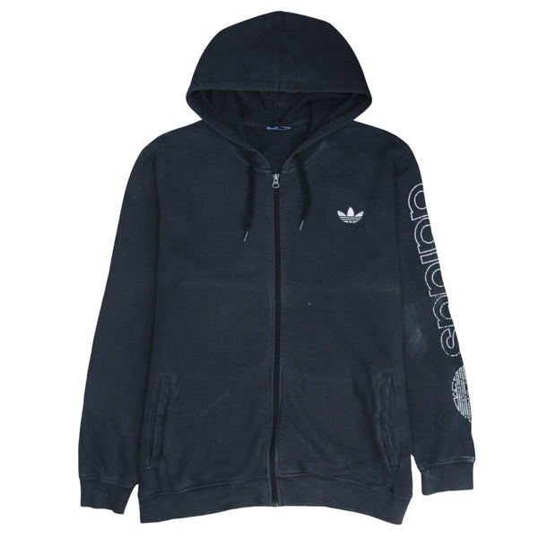 Adidas 90's Black XXLarge Sportswear Hoodie Full Zip