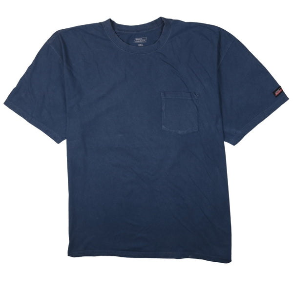 Dickies Vintage 90's Blue Crew Neck T-Shirt XXLarge 2XL