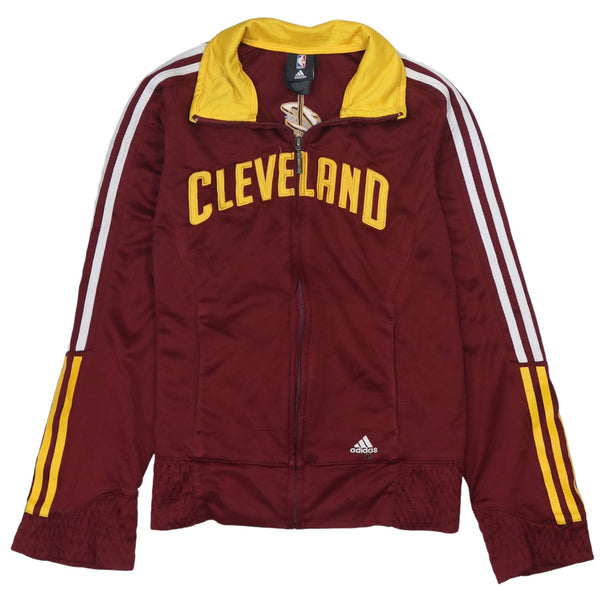 Adidas 90's Burgundy Red Full Zip Sweatshirt - Men's Small