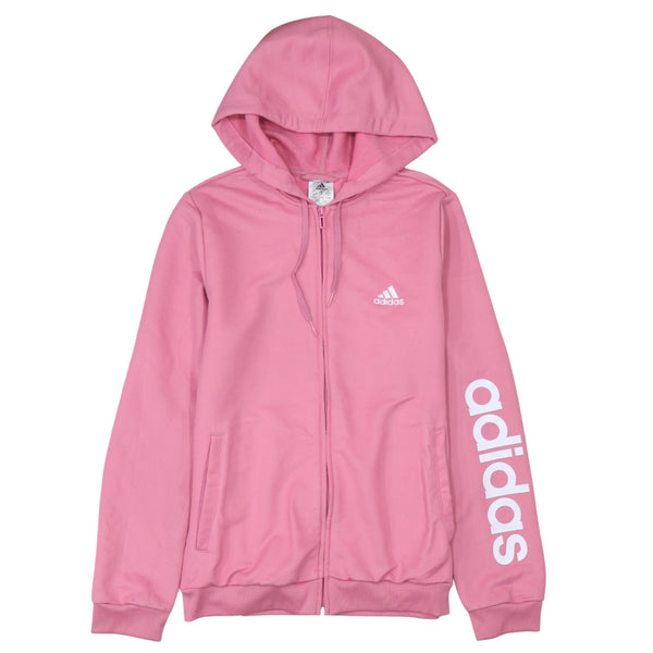 Adidas 90's Lightweight Full Zip Up Hoodie Medium Pink