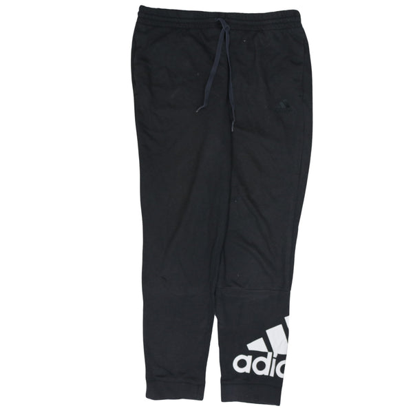 Adidas 90's Elasticated Waistband Drawstrings Casual Joggers / Sweatpants XXLarge (2XL) Black