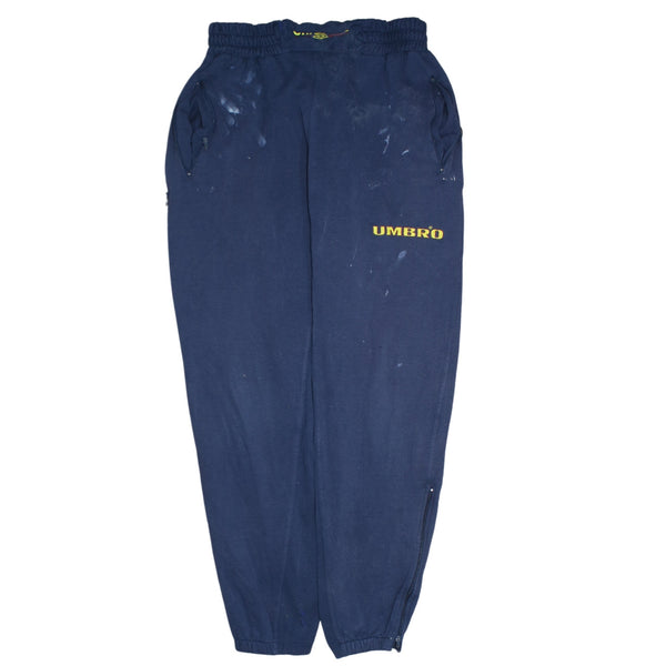 Umbro 90's Vintage Tracksuit Joggers Sweatpants Medium Navy Blue