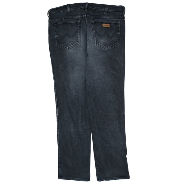 Wrangler 90's Lightwash Straight Leg Baggy Jeans / Pants 40 Black