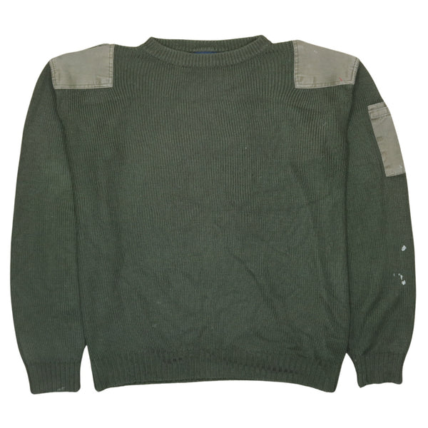 Dickies 90's Plain Crew Neck Sweatshirt Large Green
