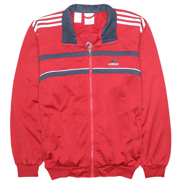 Adidas 90's Red Men's Medium Lightweight Full-Zip Sweatshirt