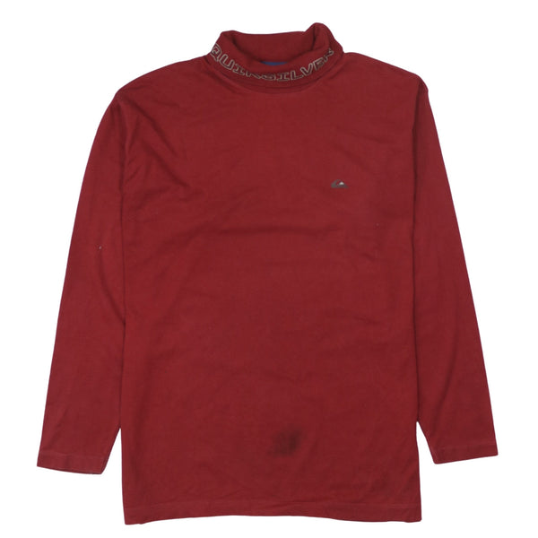 QuikSilver 90's Lightweight Crew Neck Jumper / Sweater Large Red
