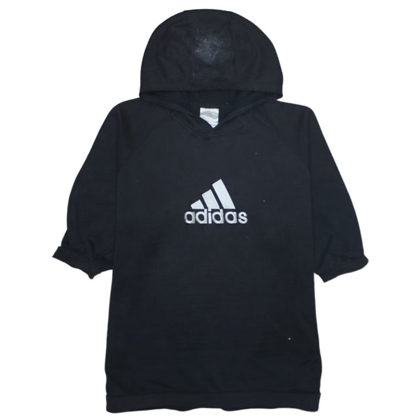 Adidas 90's Spellout Pullover Hoodie Large  Black