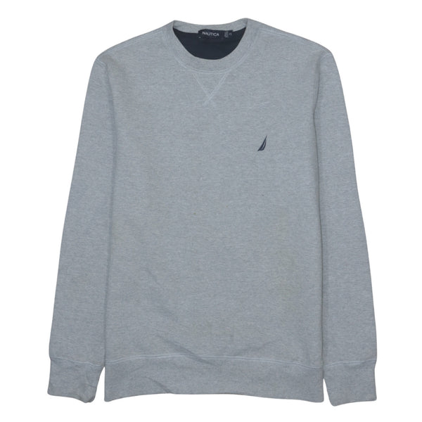 Nautica Vintage 90's Grey Heavyweight Crew Neck Sweatshirt XSmall