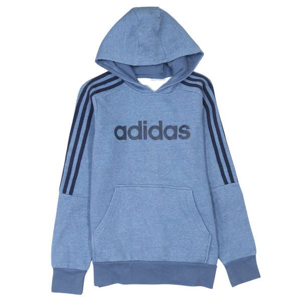 Adidas 90's Spellout Pullover Hoodie XSmall  Blue