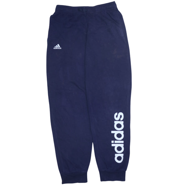 Adidas Women's 90's Navy Blue Joggers Sweatpants XL, Elastic Waist