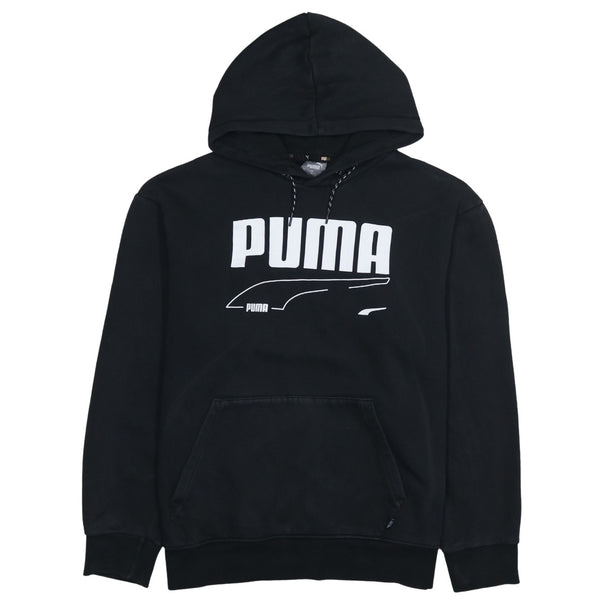 Puma 90's Spellout Pullover Hoodie Medium Black