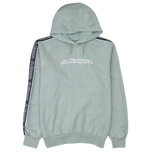Kappa 90's Spellout Pullover Hoodie XLarge Green